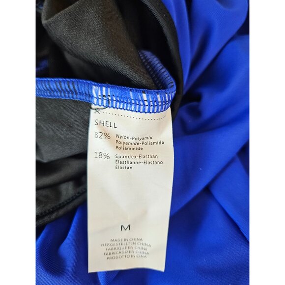 Charmo Womens Blue Athletic Swimsuit Zipper Pockets & UPF 50% Protection Size M - Picture 10 of 10